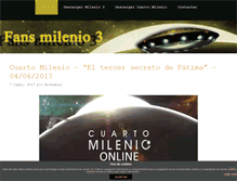 Tablet Screenshot of fansmilenio3.com